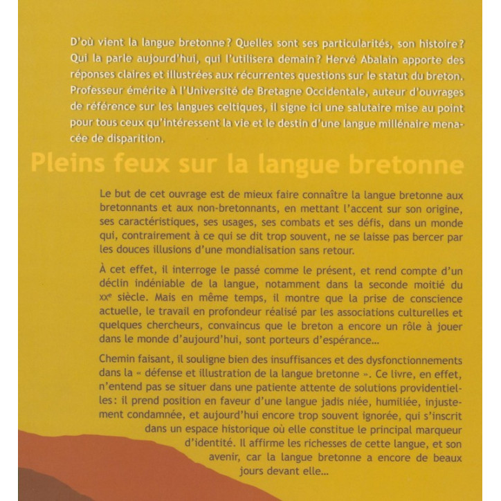 PLEINS FEUX SUR LA LANGUE BRETONNE