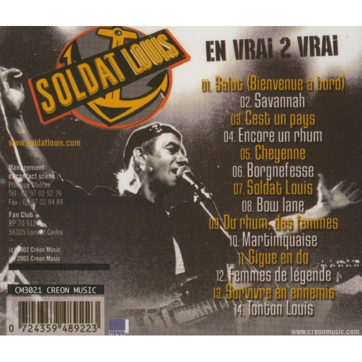 CD SOLDAT LOUIS - En vrai 2 vrai