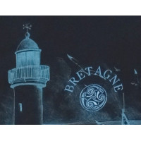 TEE SHIRT BLEU PHARE BRETAGNE