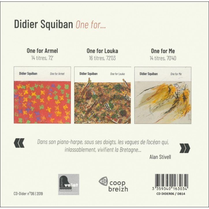 TRIPLE CD DIDIER SQUIBAN - ONE FOR...