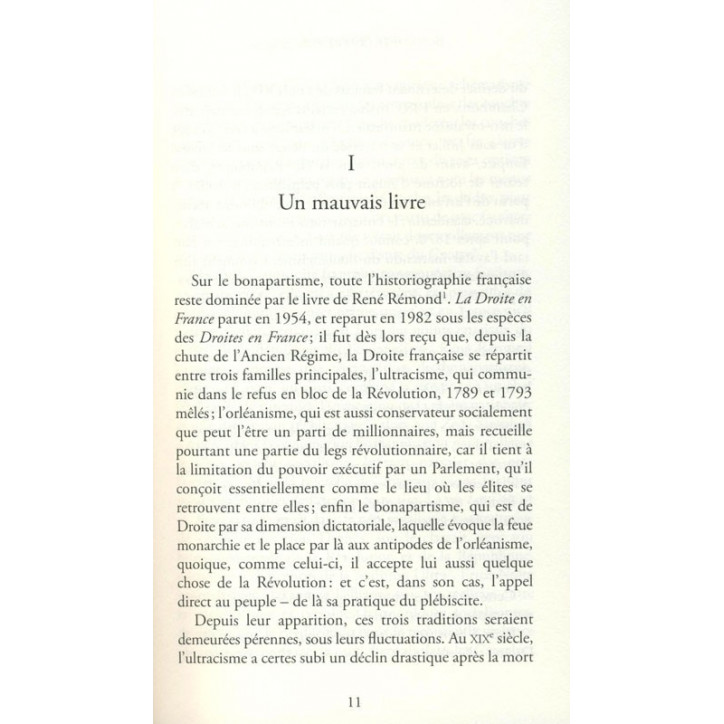 BONAPARTE COMME PRÉCURSEUR - Rapport sur la banalité du mâle