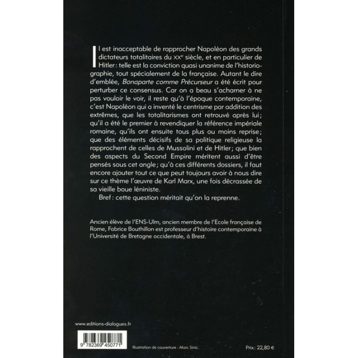 BONAPARTE COMME PRÉCURSEUR - Rapport sur la banalité du mâle