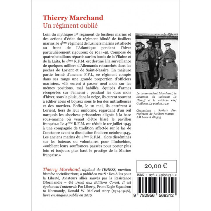 UN RÉGIMENT OUBLIÉ -  Le 4e RFM sur le front de l'Atlantique (1944-1945)