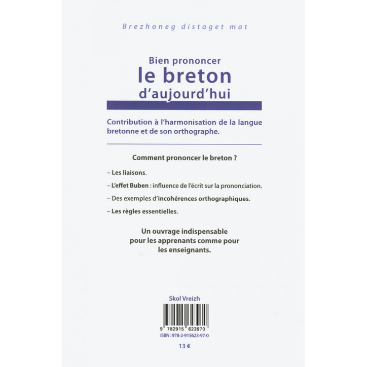 BIEN PRONONCER LE BRETON D'AUJOURD'HUI - Les liaisons