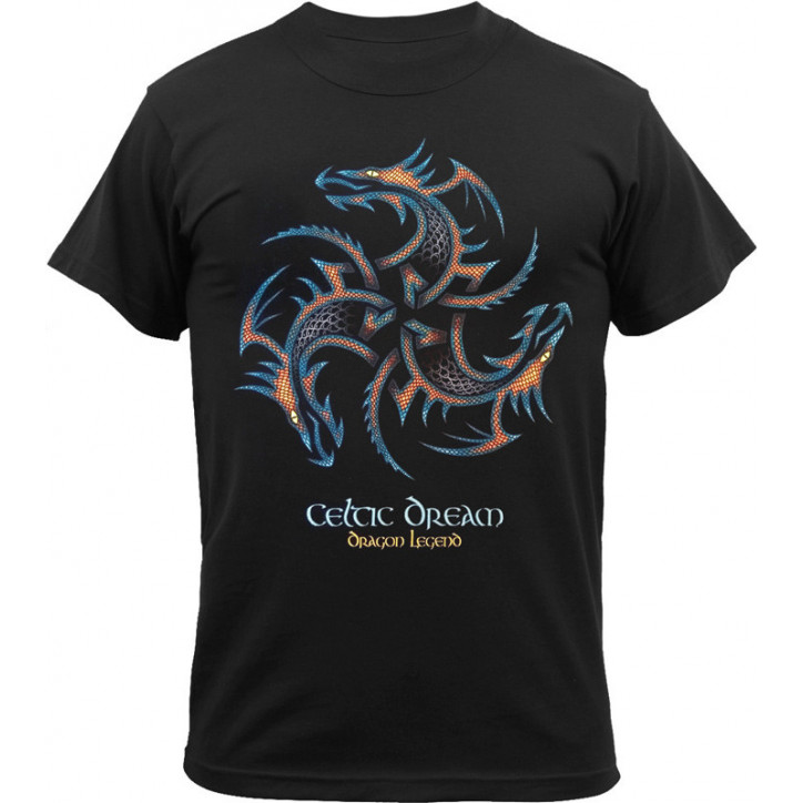 TEE-SHIRT TRISKEL 3 DRAGONS - Celtic Dream