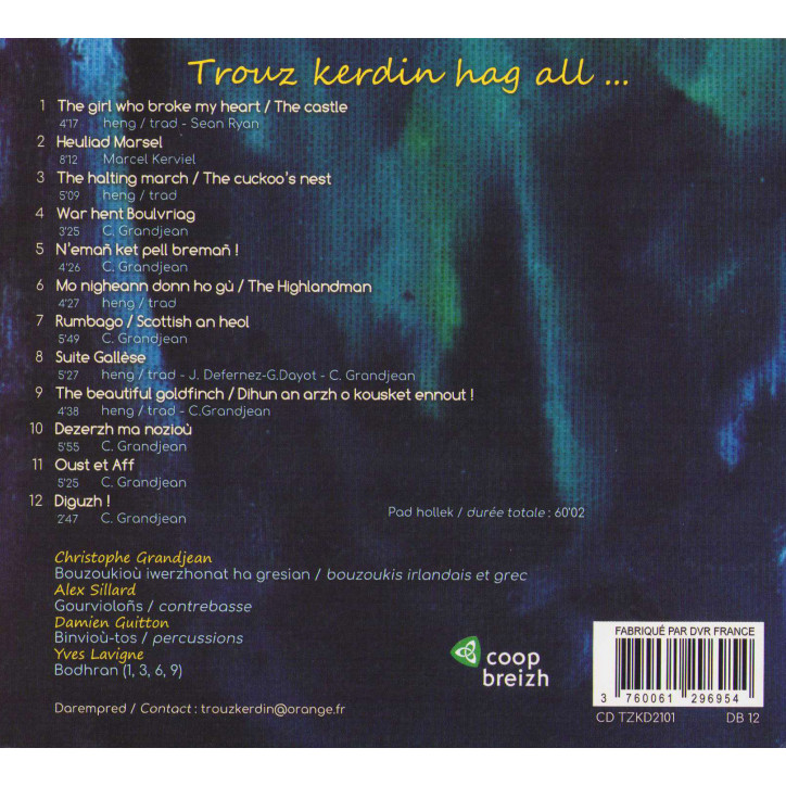 CD CHRISTOPHE GRANDJEAN -  Trouz kerdin hag all…