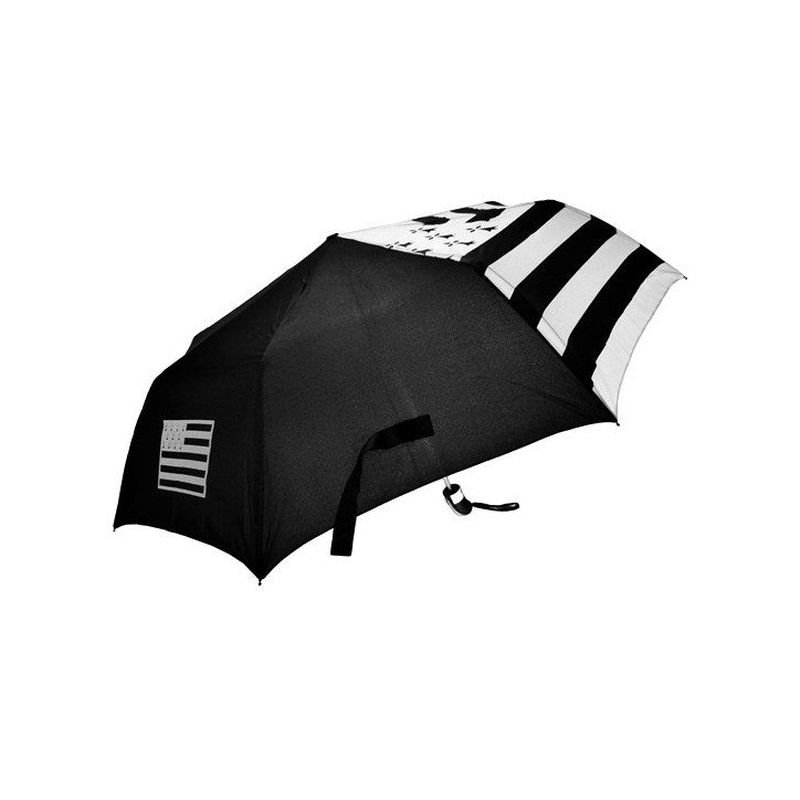 PARAPLUIE RENFORCÉ PLIANT - Drapeau breton, Gwenn ha Du