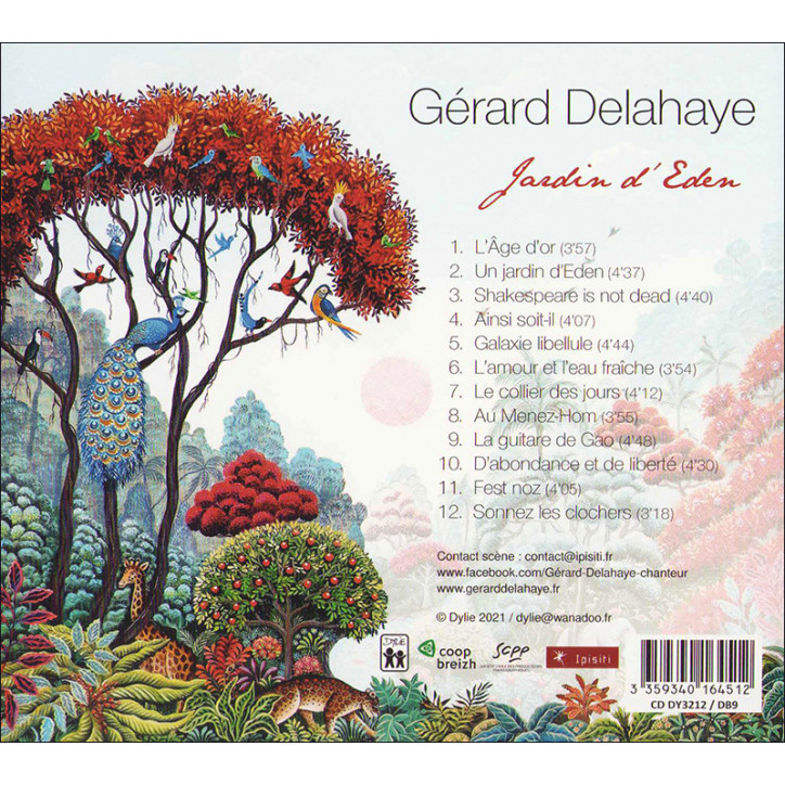 CD GÉRARD DELAHAYE - Jardin d'Eden