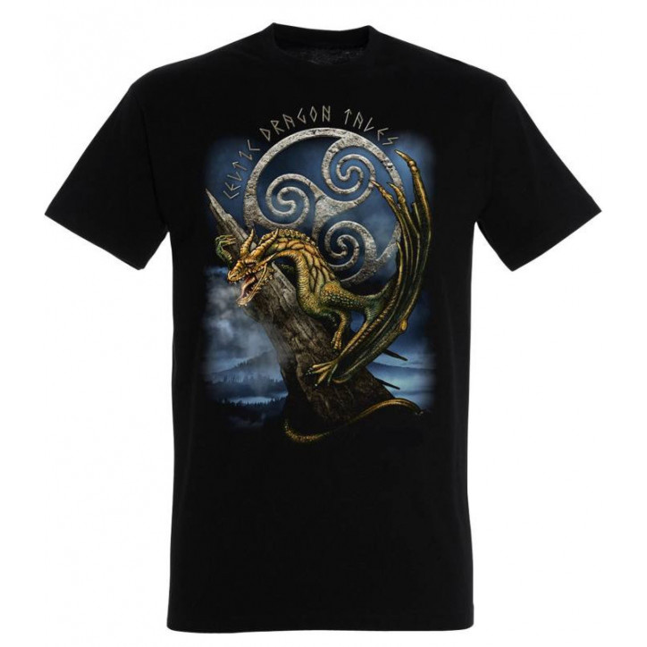 TEE-SHIRT NOIR - Dragon Celtic