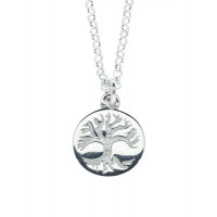 PENDENTIF en argent, Mini médaillon Arbre de vie