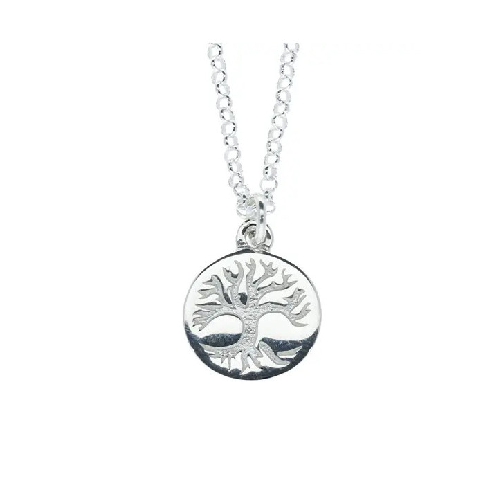 PENDENTIF en argent, Mini médaillon Arbre de vie