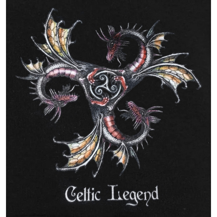 SWEAT À CAPUCHE NOIR - Celtic Dragon