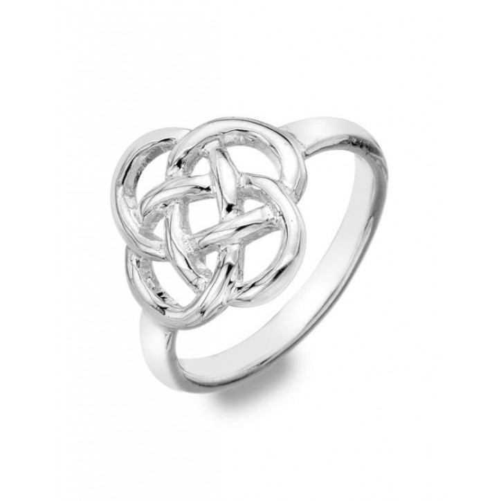 BAGUE symbole triskel, en argent