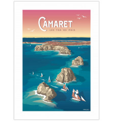 AFFICHE, Camaret - Les Tas de Pois (30 x 40 cm)