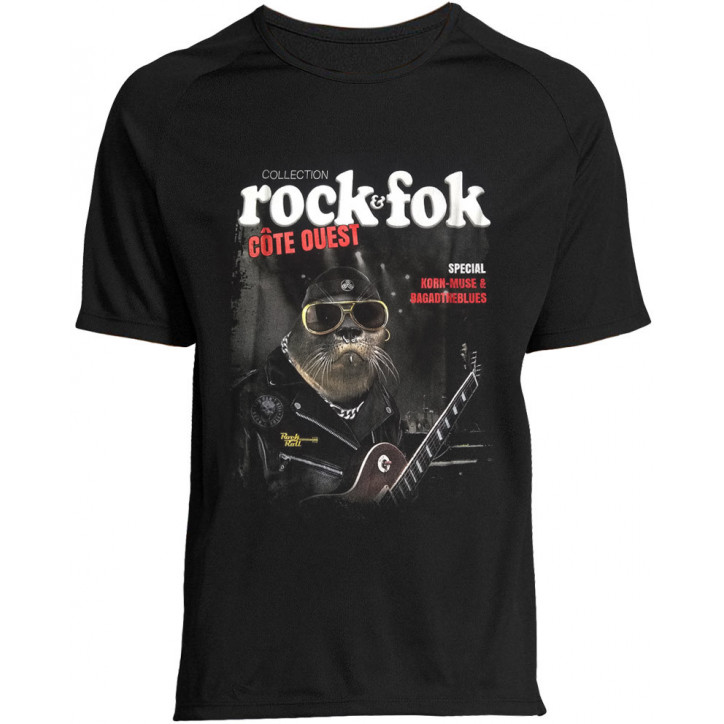 TEE-SHIRT NOIR - Rock & Fok