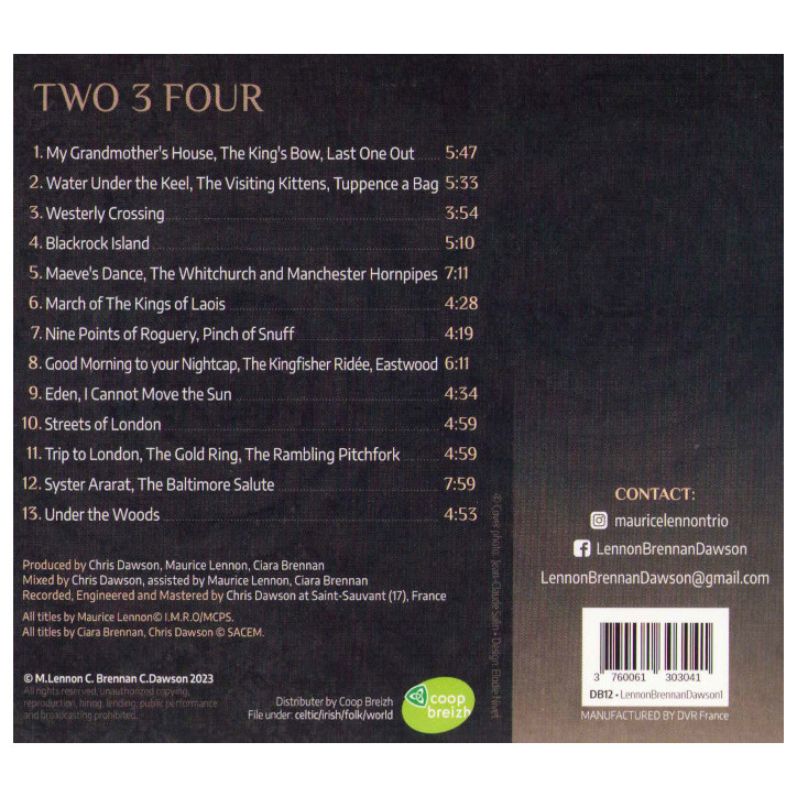 CD LENNON - BRENNAN - DAWSON -Two 3 Four