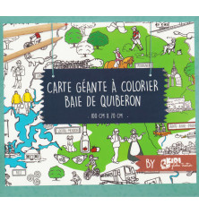 CARTE GÉANTE À COLORIER - Baie de Quiberon