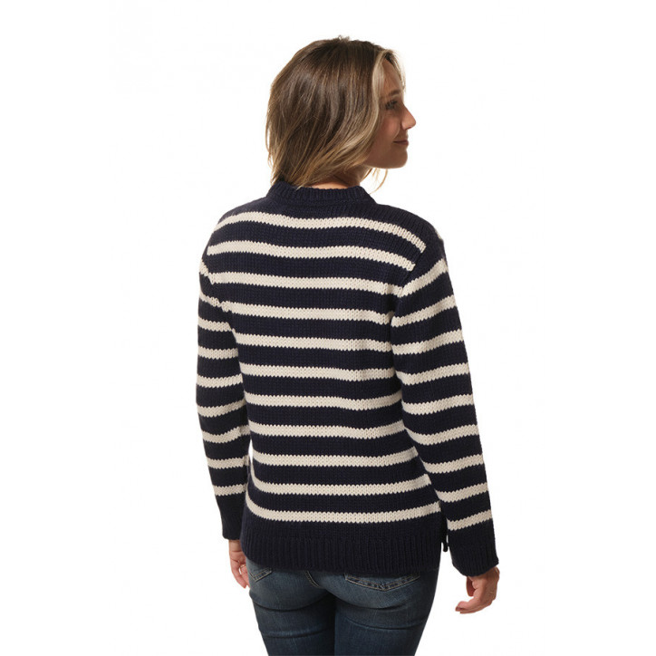 PULL MARINIÈRE - Bleu marine (femme)