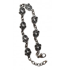 BRACELET chaîne argent avec Triskel Cerclé - Toulhoat