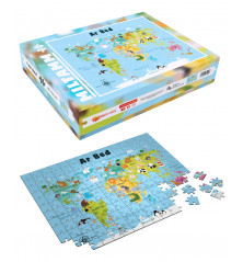 MILTAMM 280 (Puzzle 280 Pièces) - Kartenn ar Bed, Carte du Monde