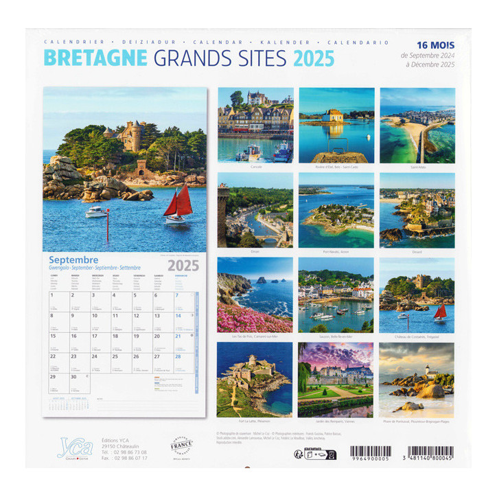 CALENDRIER 2023 - Grands Sites de Bretagne