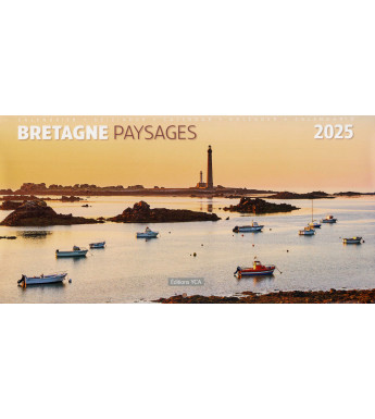 CALENDRIER 2025 - Paysages de Bretagne (15 x 30cm)