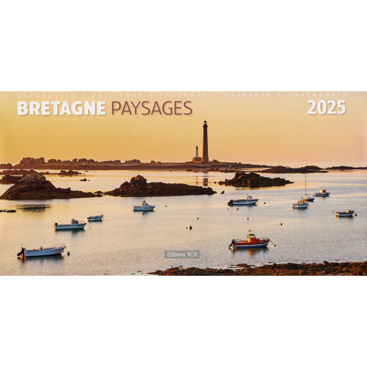 CALENDRIER 2025 - Paysages de Bretagne (15 x 30cm)