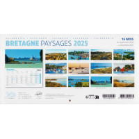 CALENDRIER 2025 - Paysages de Bretagne (15 x 30cm)