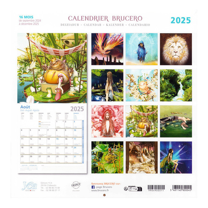 CALENDRIER 2025 - Légendes (illustrations de Brucero)