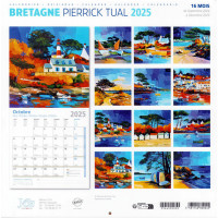 CALENDRIER 2025 - Bretagne, Peintures de Pierrick Tual