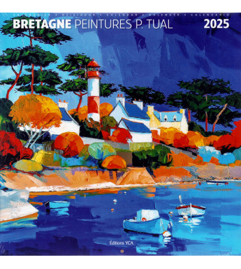 CALENDRIER 2025 - Bretagne, Peintures de Pierrick Tual