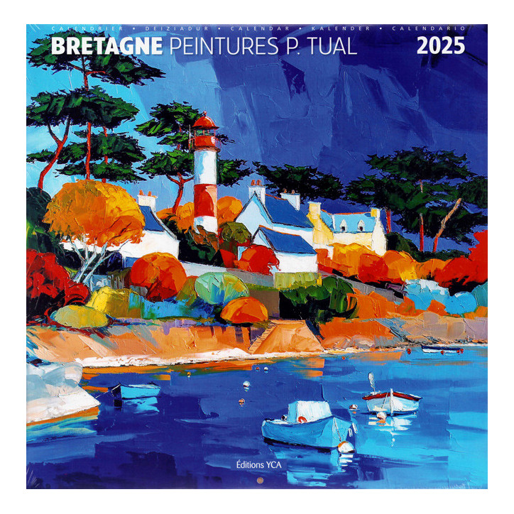 CALENDRIER 2025 - Bretagne, Peintures de Pierrick Tual