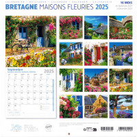 CALENDRIER 2025 - Maisons fleuries, Bretagne