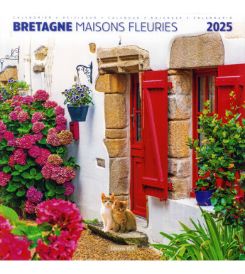 CALENDRIER 2025 - Maisons fleuries, Bretagne