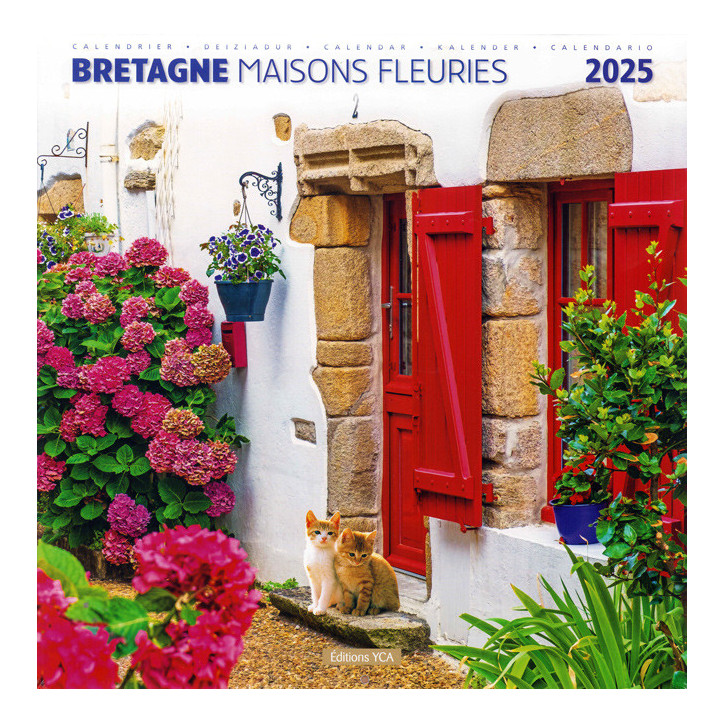 CALENDRIER 2025 - Maisons fleuries, Bretagne