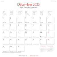 CALENDRIER 2024 BRETAGNE PHOTOS DU LITTORAL