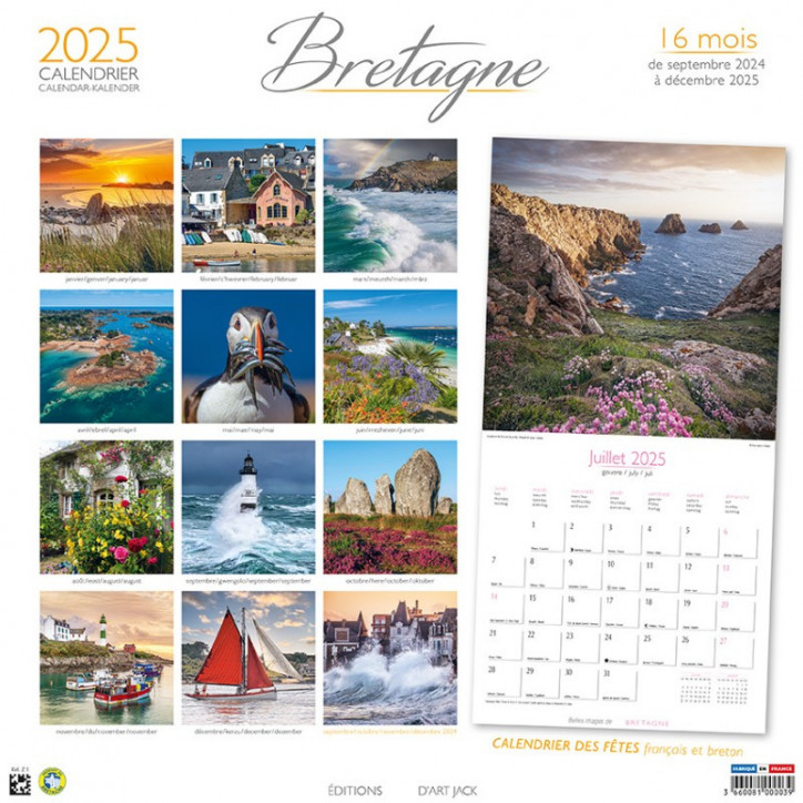 CALENDRIER 2024 BRETAGNE PHOTOS DU LITTORAL