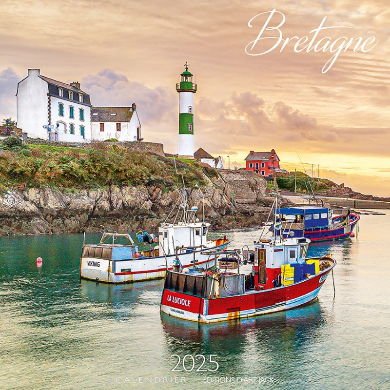 Calendrier 2025 BRETAGNE, Photos du littoral Calendar / Kalender