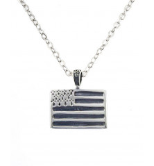 PENDENTIF Drapeau breton Gwenn ha Du, en argent