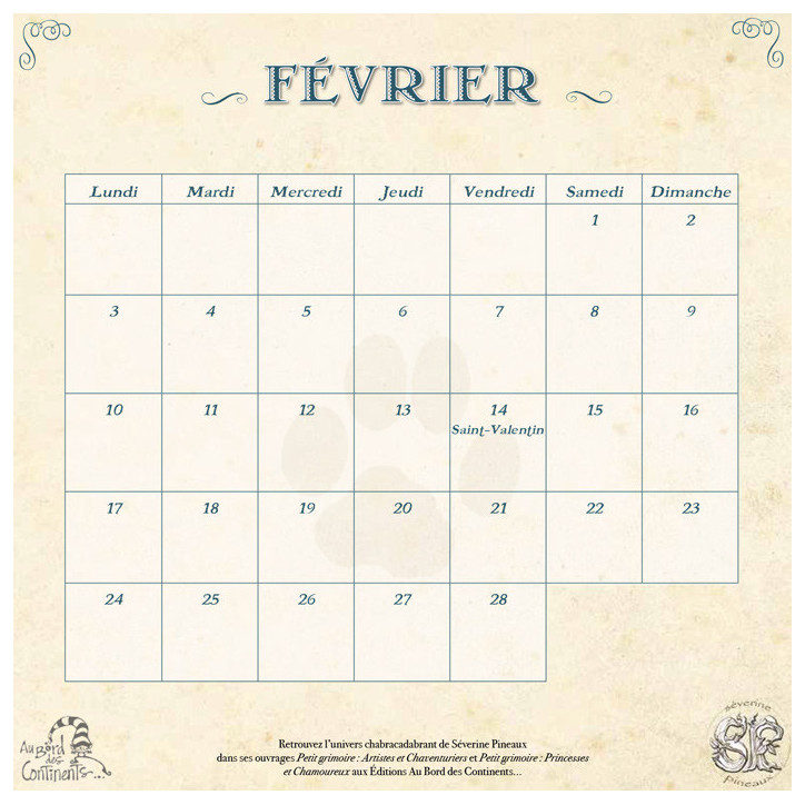 CHALENDRIER 2025 - Calendrier des Chats Olympiens