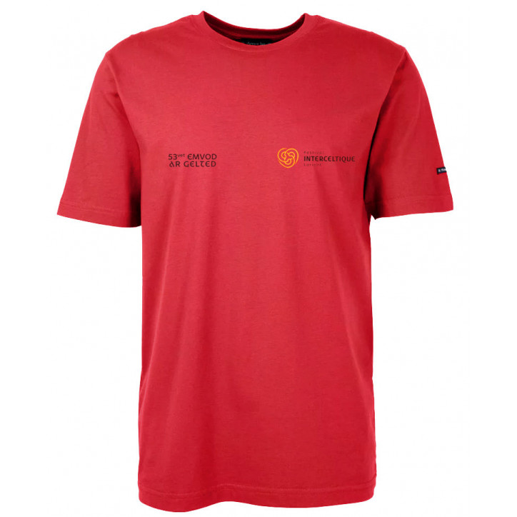 TEE-SHIRT officiel du Festival Interceltique 2024 (Rouge - Armor Lux)