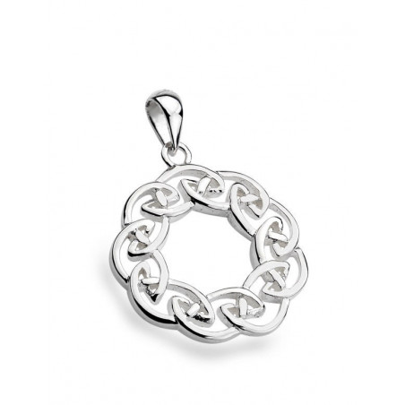 PENDENTIF en argent, Entrelacs circulaires